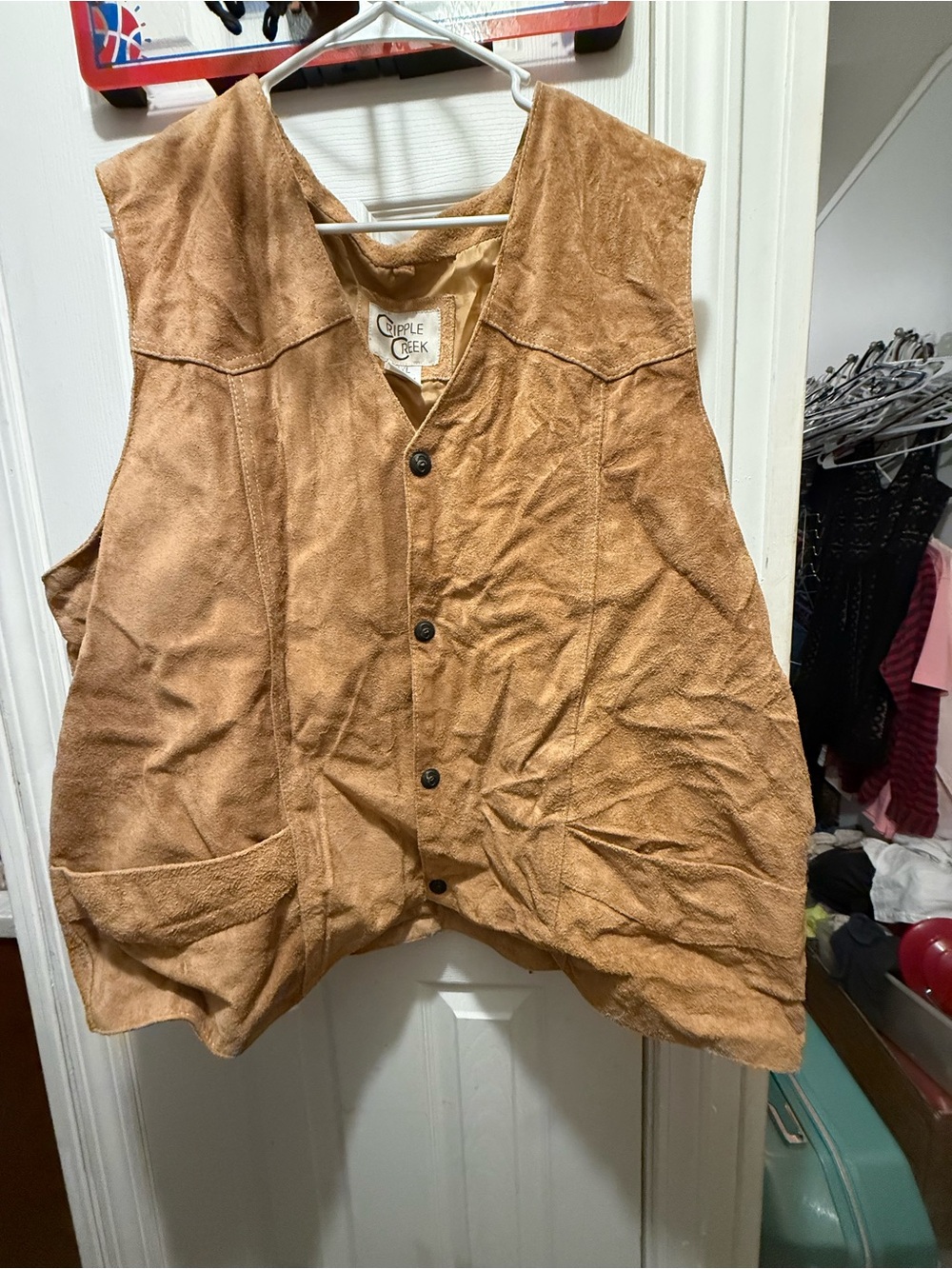 Cripple creek leather vest